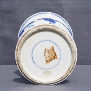 A Chinese blue and white 'deer and crane' yenyen vase, Kangxi — 照片 11