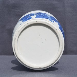 A Chinese blue and white 'deer and crane' yenyen vase, Kangxi — photo 11