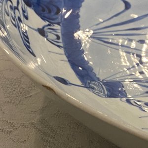 A Chinese blue and white dish with a narrative scene, Kangxi — photo 6