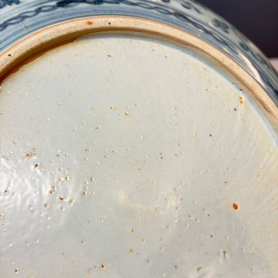 A Chinese blue and white dish with floral design — foto 16