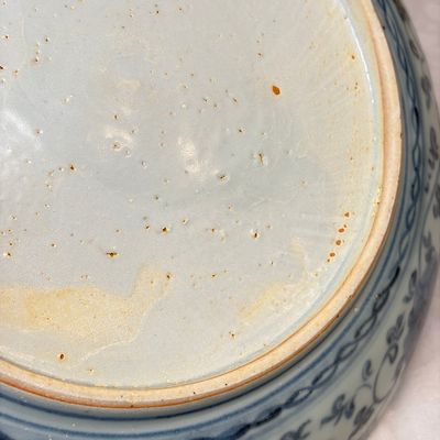 A Chinese blue and white dish with floral design — foto 17