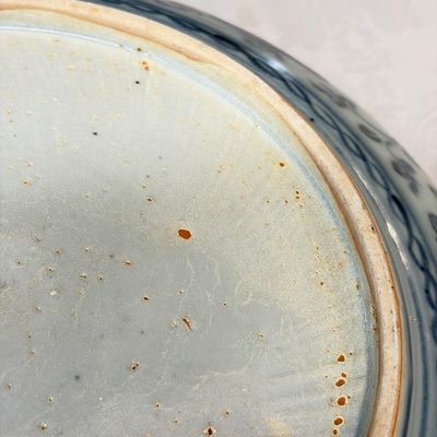 A Chinese blue and white dish with floral design — foto 22