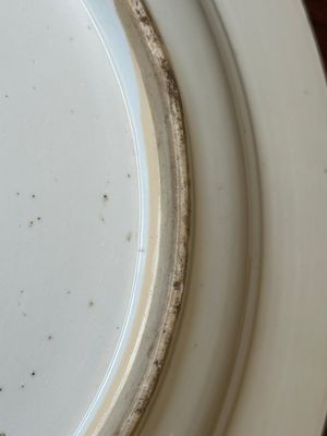 A Chinese blue and white dish with landscape and floral panels, Kangxi — 照片 10