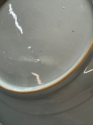 A Chinese blue and white dish with landscape design, Qianlong — photo 11