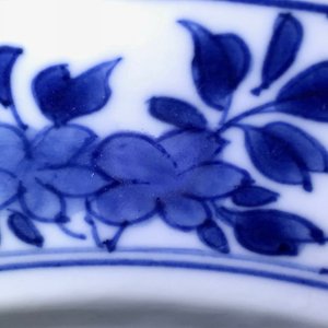 A Chinese blue and white dish with 'Long Eliza' playing music, Kangxi — 照片 3