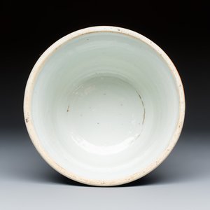 A Chinese blue and white documentary inscribed candlestick — photo 8