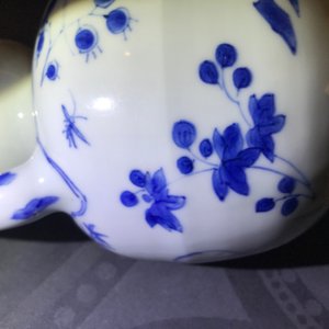 A Chinese blue and white double gourd ewer, Transitional period — 照片 12