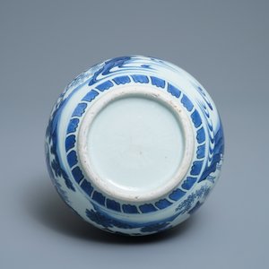 A Chinese blue and white double gourd vase, Transitional period — 照片 5