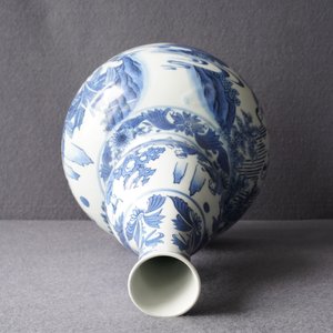 A Chinese blue and white double gourd vase, Transitional period — photo 12