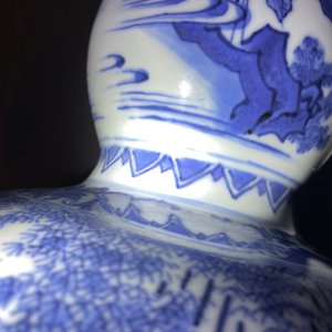 A Chinese blue and white double gourd vase, Transitional period — photo 15