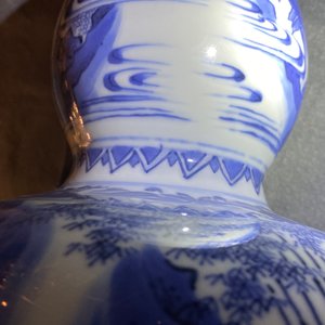 A Chinese blue and white double gourd vase, Transitional period — photo 11