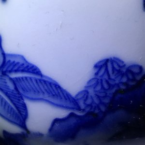 A Chinese blue and white double gourd vase, Transitional period — 照片 21