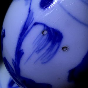 A Chinese blue and white double gourd vase, Transitional period — photo 11