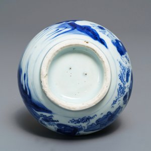 A Chinese blue and white double gourd vase, Transitional period — photo 5