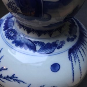A Chinese blue and white double gourd vase, Transitional period — photo 20