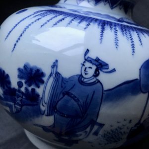 A Chinese blue and white double gourd vase, Transitional period — photo 22