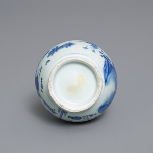 A Chinese blue and white double gourd vase, Transitional period — 照片 5