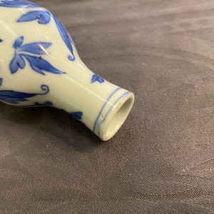 A Chinese blue and white double gourd vase, Transitional period — 照片 8