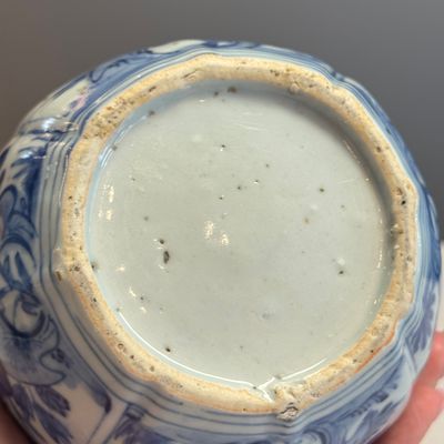 A Chinese blue and white double-gourd vase with floral design — photo 9