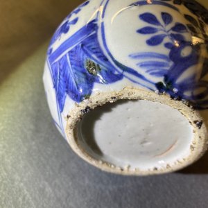 A Chinese blue and white double gourd vase with floral design, Wanli — 照片 7