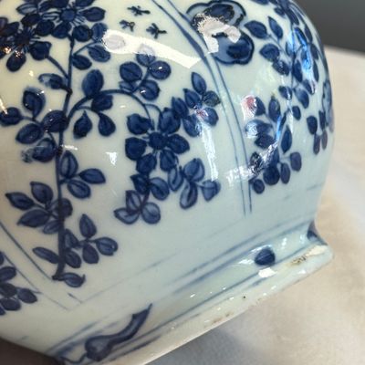 A Chinese blue and white double-gourd vase with floral design — photo 5