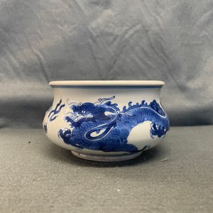 A Chinese blue and white 'dragon and phoenix' censer, Kangxi — 照片 22