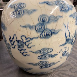 A Chinese blue and white 'dragon and phoenix' ginger jar, Yongzheng — 照片 14