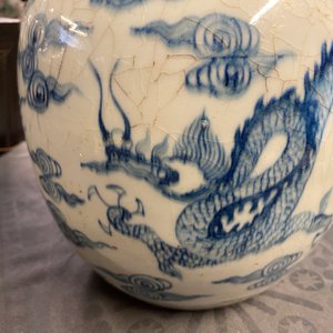 A Chinese blue and white 'dragon and phoenix' ginger jar, Yongzheng — 照片 15