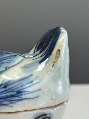 A Chinese blue and white 'Duck' incense burner  — 照片 13