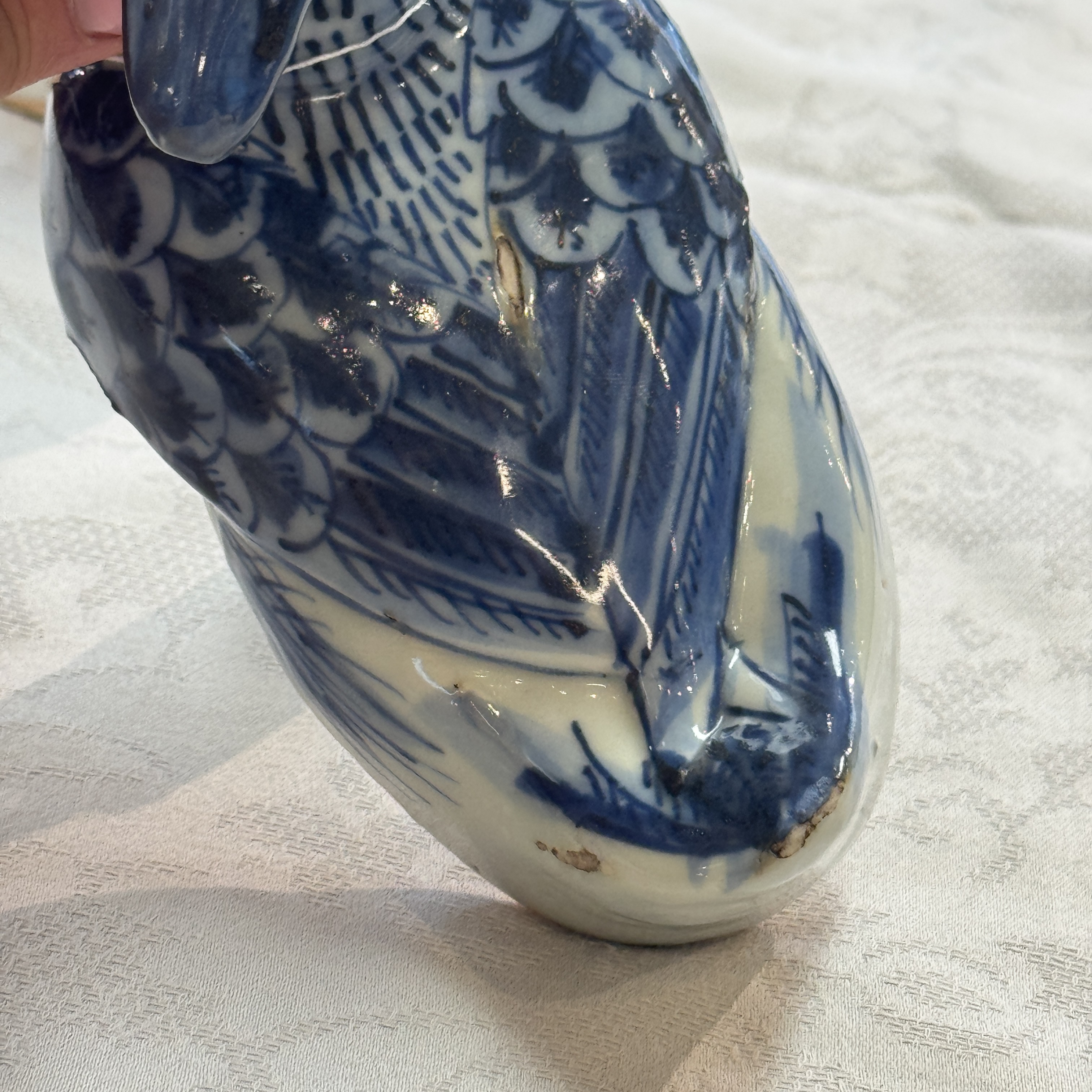 A Chinese blue and white 'Duck' incense burner  — 照片 19