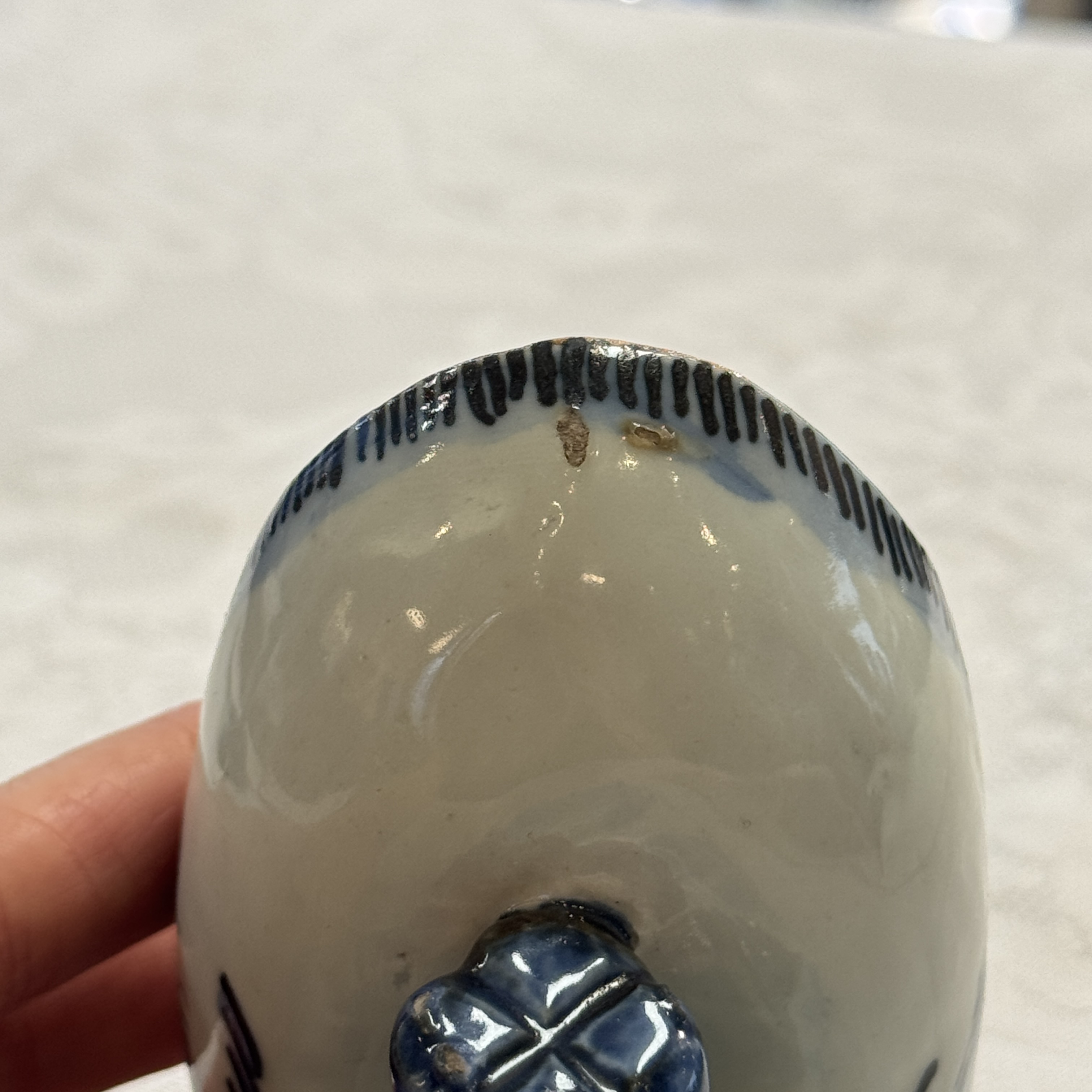 A Chinese blue and white 'Duck' incense burner  — 照片 22