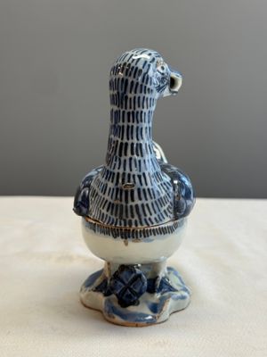 A Chinese blue and white 'Duck' incense burner  — 照片 5