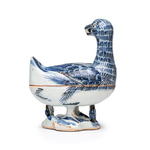 A Chinese blue and white 'Duck' incense burner  — 照片 4