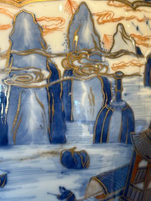 A Chinese blue and white Dutch-decorated 'landscape' vase, Kangxi — photo 12