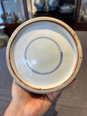 A Chinese blue and white Dutch-decorated 'landscape' vase, Kangxi — photo 18