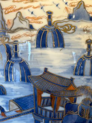 A Chinese blue and white Dutch-decorated 'landscape' vase, Kangxi — photo 9