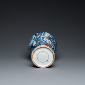 A Chinese blue and white Dutch-decorated 'landscape' vase, Kangxi — photo 6