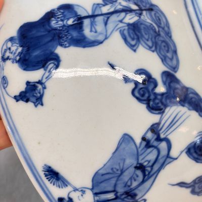 A Chinese blue and white 'Eight Immortals' bowl — photo 22