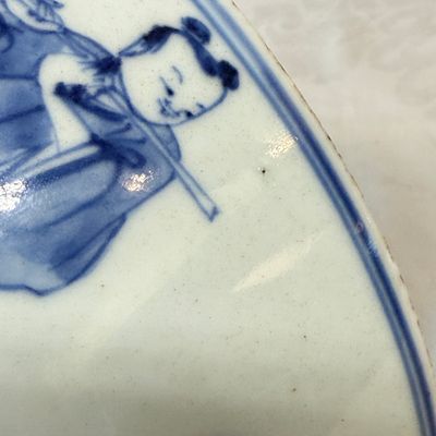 A Chinese blue and white 'Eight Immortals' bowl — photo 23
