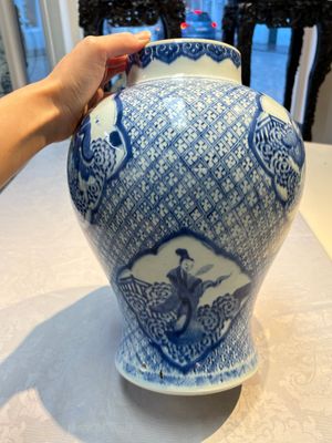 A Chinese blue and white 'Eight Immortals' vase, Kangxi — photo 4