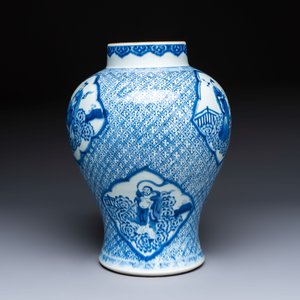 A Chinese blue and white 'Eight Immortals' vase, Kangxi — photo 2
