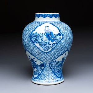 A Chinese blue and white 'Eight Immortals' vase, Kangxi — photo 3