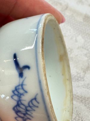 A Chinese blue and white 'Elegant Beauties' tea caddy and cover, artemisia leaf mark, Kangxi — photo 7