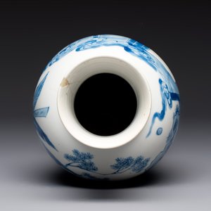 A Chinese blue and white 'Elegant Beauties' vase, Jiajing mark, Kangxi — 照片 5