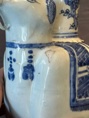 A Chinese blue and white 'elephant' kendi, Wanli — 照片 7