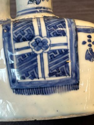 A Chinese blue and white 'elephant' kendi, Wanli — 照片 9