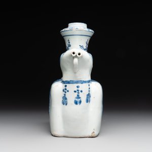A Chinese blue and white 'elephant' kendi, Wanli — 照片 2
