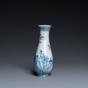 A Chinese blue and white-enamelled 'pheasants' vase, 19/20th C. — 照片 6