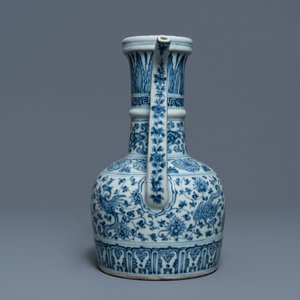 A Chinese blue and white ewer for the Islamic market, probably Hongzhi — 照片 5