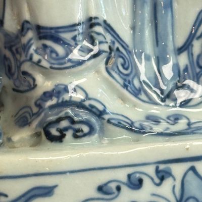 A Chinese blue and white figure of a Daoist deity — photo 17